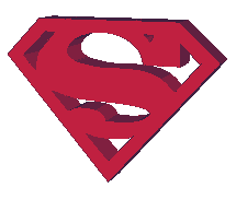 animated superman logo